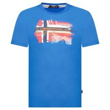 Geographical Norway Maglietta A Maniche Corte Jysuis Blu Uomo Taglie 3XL