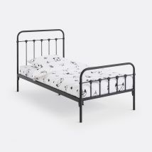 La Redoute Interieurs Letto Bambino Con Sbarre, Asper Nero Taglie 90 x 190 cm
