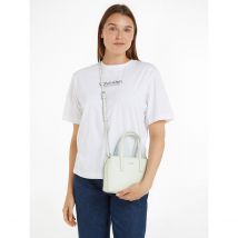 Calvin Klein Borsa Con Tracolla E Doppio Manico, Chiusa Da Cerniera