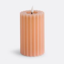 La Redoute Interieurs Candela Led Striata In Cera H14,8 Cm, Caspar