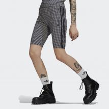Adidas Originals Shorts Lungo A Piccoli Quadri, 2 Tasche Laterali Grigio Donna Taglie 36 (FR) - 40 (IT)