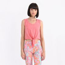 Lili Sidonio Top Cropped Con Fiocco Arancione Donna Taglie L