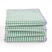 La Redoute Interieurs Confezione Da 4 Tovaglioli In Cotone/lino Trattoria Bianco Taglie 45 x 45 cm