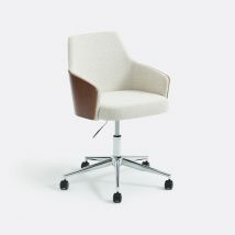 La Redoute Interieurs Sedia Girevole Da Ufficio In Tessuto Bouclé, Jael