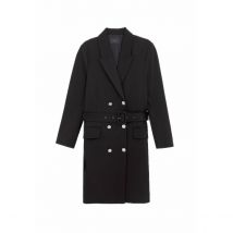 Ikks Abito Corto Maniche A 3/4, Stile Blazer Nero Donna Taglie 38 (FR) - 42 (IT)
