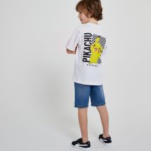 Pokemon T-shirt Pokémon Taglio Oversize Bianco Bambino Taglie 3 anni - 94 cm