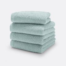 La Redoute Interieurs Set Di 4 Asciugamani In Spugna 500g/m², Scenario Verde Taglie 40 x 40 cm