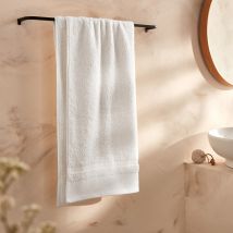 La Redoute Interieurs Telo Da Bagno Cotone Pettinato 600g/m2, Kheops Bianco Taglie 70 x 140 cm