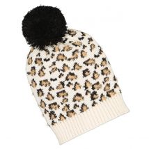 La Redoute Collections Berretto Con Pompon, Fantasia Leopardata Beige Bambina Taglie 50 cm