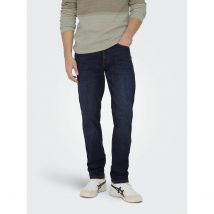 Only & Sons Jeans Dritto Weft Blu Uomo Taglie W32 L32 (US) - 46 (IT)