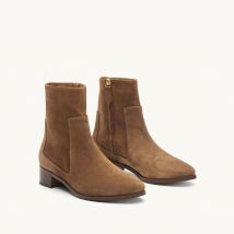Rivecour Stivaletti In Pelle Scamosciata N°67 Marrone Donna Taglie 38