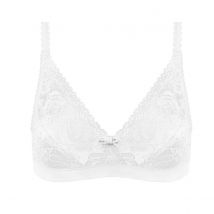 Playtex Reggiseno Senza Ferretti Flower Elegance Bianco Donna Taglie 7 C