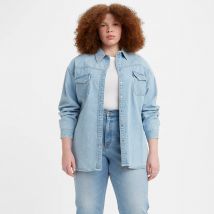 Levi’s Plus Camicia In Denim, Dorsey Xl Western Blu Donna Taglie 52/54 (FR) - 56/58 (IT)