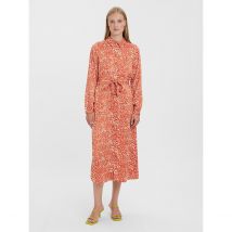 Vero Moda Abito Camicia Fantasia Rosso Donna Taglie M