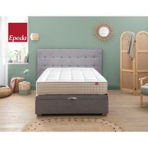 Epeda Completo 2 In 1, Letto Contenitore E Testiera Hercules Grigio Taglie 160 x 200 cm