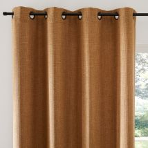 La Redoute Interieurs Tenda Effetto Nido D'ape Con Occhielli, Montego Marrone Taglie 220 x 140 cm