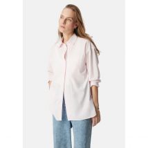 Ikks Camicia A Righe Ampia, Maniche Lunghe Rosa Donna Taglie 46 (IT) - 42 (FR)