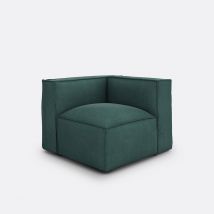 La Redoute Interieurs Angolo Modulabile Velluto A Coste, Seven Verde Taglie angolo sinistro