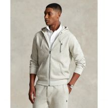 Polo Ralph Lauren Gilet Con Cerniera In Cotone, Logo Ricamato Grigio Uomo Taglie XXL