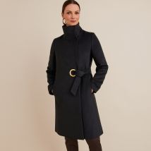 Anne Weyburn Cappotto A Media Lunghezza, Asimmetrico, Chiusura Con Laccetto Nero Donna Taglie 48 (FR) - 52 (IT)