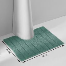 La Redoute Interieurs Tappeto Da Bagno Contorno Wc/lavabo 1300g/m2, Zavara Verde Taglie 40 x 50 cm