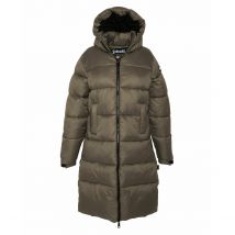 Schott Piumino Lungo Con Cappuccio Belstar 2 W Rs Marrone Donna Taglie M