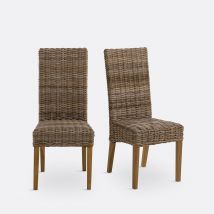 La Redoute Interieurs Sedie Kubu Con Schienale Alto, Inqaluit (conf. Da 2)