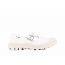 Palladium Scarpe Da Ginnastica Mary-jane In Tela Bianco Donna Taglie 40