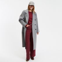 La Redoute Collections Cappotto Oversize Misto Lana, Signature Martial Grigio Donna Taglie 44 (FR) - 48 (IT)