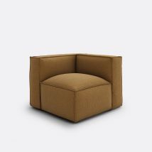 La Redoute Interieurs Angolo Modulabile, Tessuto Texturé, Seven Marrone Taglie angolo destro