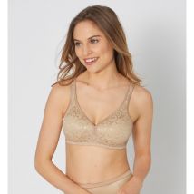Triumph Reggiseno Senza Ferretti Elegant Cotton Beige Donna Taglie 4 B