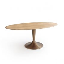 Am.pm Piano Del Tavolo Ellittico Rovere Massello, Hisia Marrone Taglie 6 persone