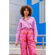 La Petite Etoile Camicia Dritta Maniche Lunghe Clony Rosa Donna Taglie 3(L)