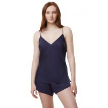 Triumph Pigiama Corto In Satin Silky Sensuality Blu Donna Taglie 38 (FR) - 42 (IT)