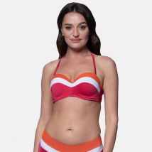 Dorina Reggiseno Per Bikini A Fascia Imbottito Lawaki Arancione Donna Taglie 4 B