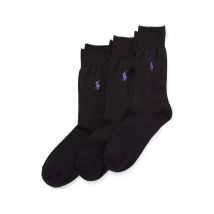 Polo Ralph Lauren Confezione Da 3 Paia Di Calze Nero Uomo Taglie 39/42