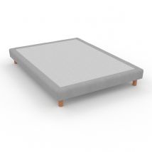 La Redoute Interieurs Rete Imbottita Con Doghe Rivestite Grigio Taglie 140 x 200 cm