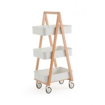 La Redoute Interieurs Carrello 3 Cestini Faggio E Metallo Acciaio, Osmen
