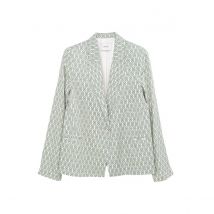 Ikks Giacca Tailleur, Stampa Grafica Verde Donna Taglie 46 (IT) - 42 (FR)
