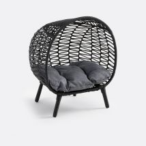 La Redoute Interieurs Cestino Cane/gatto, Resina Intrecciata Manaka