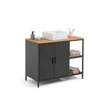 La Redoute Interieurs Mobile Sotto-lavabo, Rovere E Acciaio, Hiba