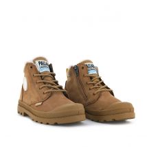 Palladium Stivaletti Pampa Hi Cuff Waterproof Imbottiti Marrone Bambina Taglie 35