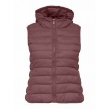 Only Carmakoma Piumino Trapuntato Con Cappuccio, Senza Maniche Rosa Donna Taglie 46/48 (FR) - 50/52 (IT)