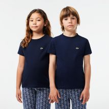 Lacoste T-shirt Maniche Corte Blu Bambina Taglie 6 anni - 114 cm