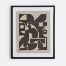 La Redoute Interieurs Cornice Con Motivo In Lino 50 X 60 Cm, Albio