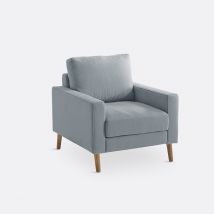 La Redoute Interieurs Poltrona In Cotone E Lino, Stockholm Blu Taglie 1 posto