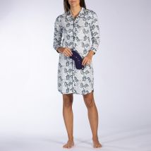 Melissa Brown Camicia Da Notte Maniche Lunghe Inha Bianco Donna Taglie S