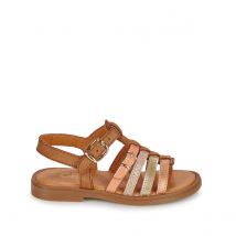Gbb Sandali Pelle Bangkok+ Marrone Bambina Taglie 31