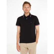 Tommy Hilfiger Polo Slim In Maglia Piqué Tommy Tipped Nero Uomo Taglie XS