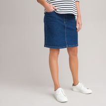 La Redoute Collections Gonna Premaman In Cotone Bio Blu Donna Taglie 40 (FR) - 44 (IT)